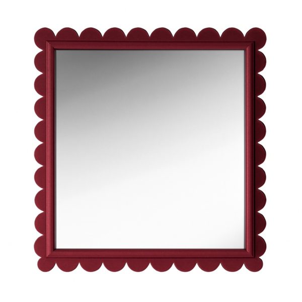 Crimson Scallop Mirror