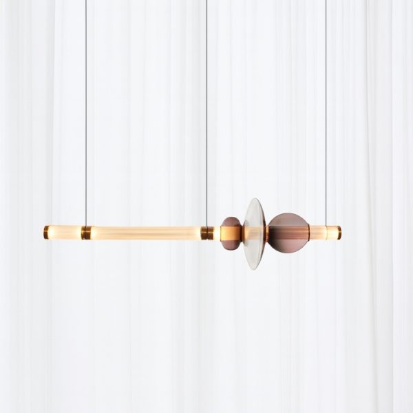 Linear Glass Chandelier