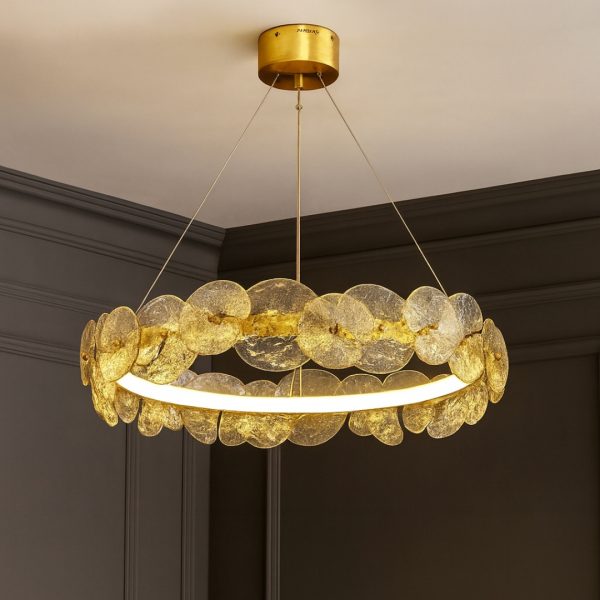 Crystal Glow Ring Chandelier