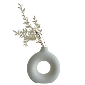 Modern Circle Cutout Vase