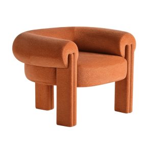 Terracotta Roll Armchair