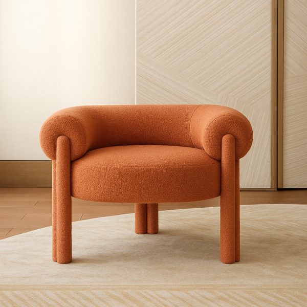 Terracotta Roll Armchair