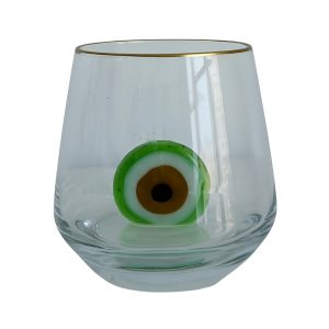 Green Evil Eye Glass