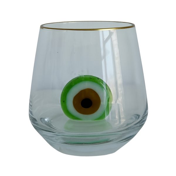 Green Evil Eye Glass