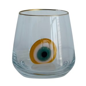 Yellow Evil Eye Glass