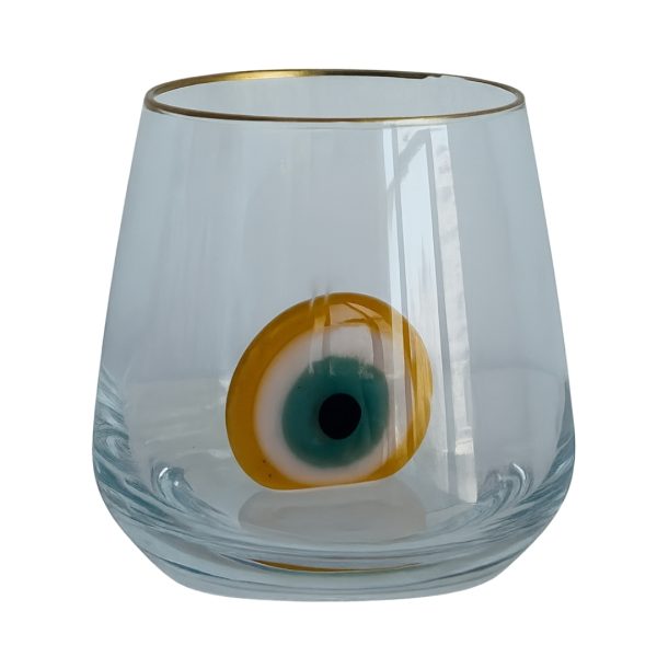Yellow Evil Eye Glass