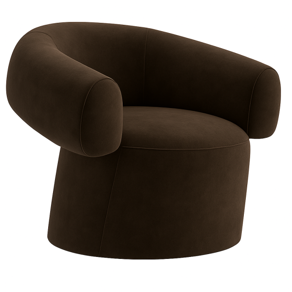 Mocha Swivel Lounge Chair