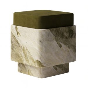 Marble Base Ottoman