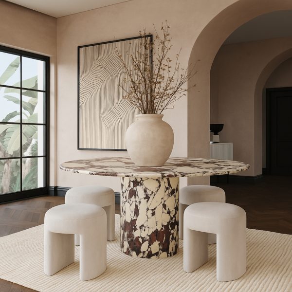 Sculpted Arch Ottoman