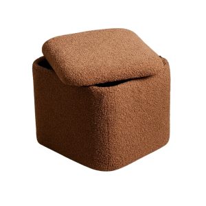 Textured Storage Ottoman