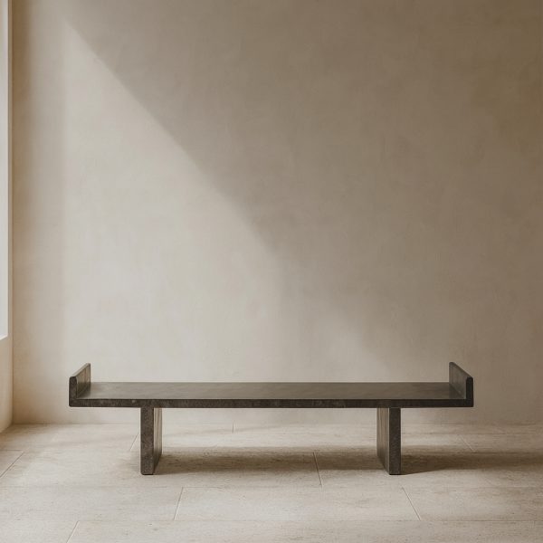 Obsidian Marble Bench