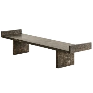 Obsidian Marble Bench