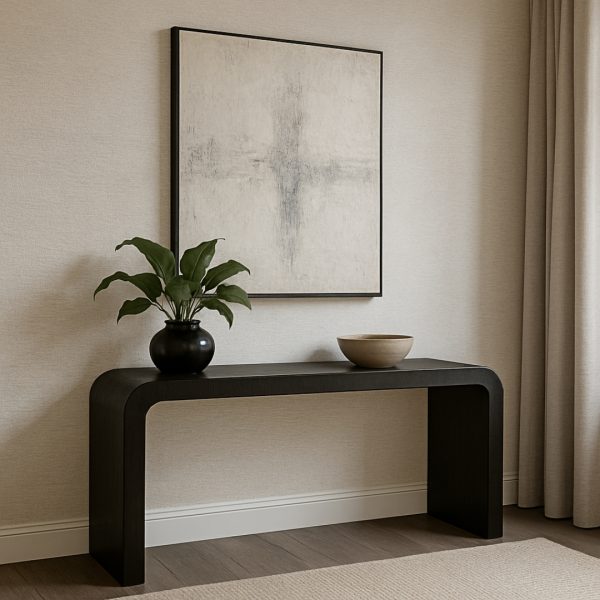 Nero Arc Console Table