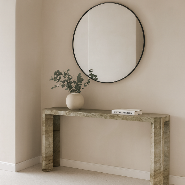 Verde Marble Console Table