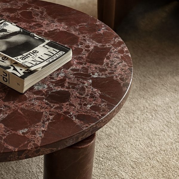 Verona Rouge Marble Coffee Table