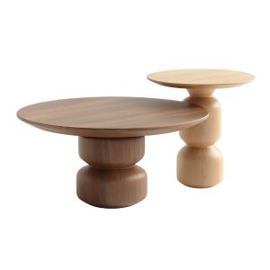 Solis Wooden Pedestal Tables