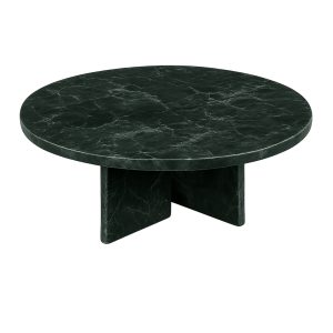 Verde Vein Round Marble Coffee Table