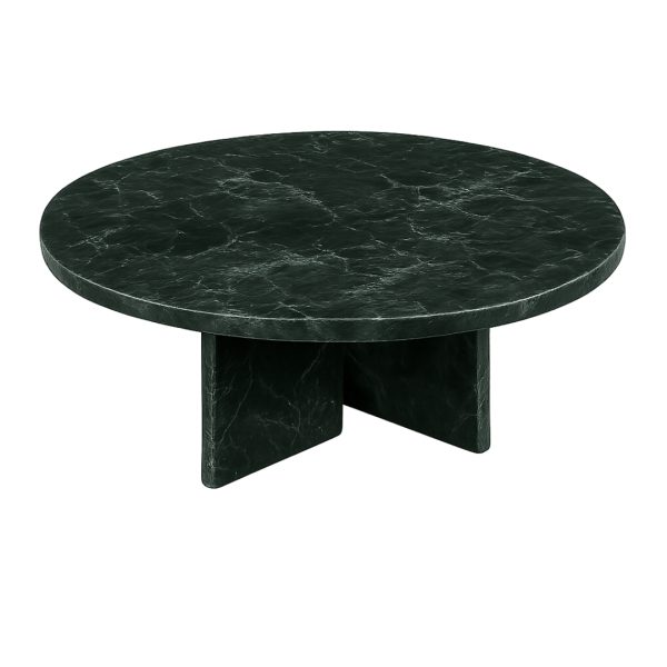 Verde Vein Round Marble Coffee Table