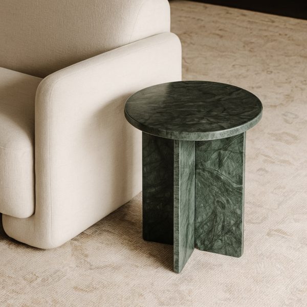 Verde Marble Side Table