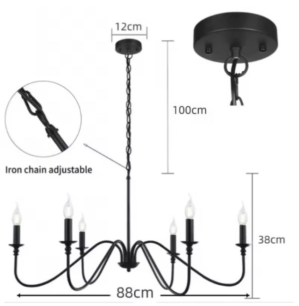 Verona Iron Chandelier