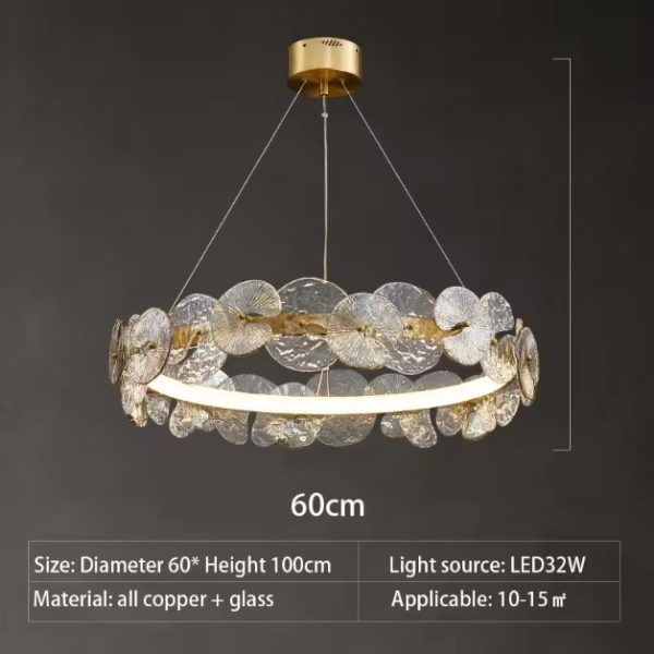 Crystal Glow Ring Chandelier